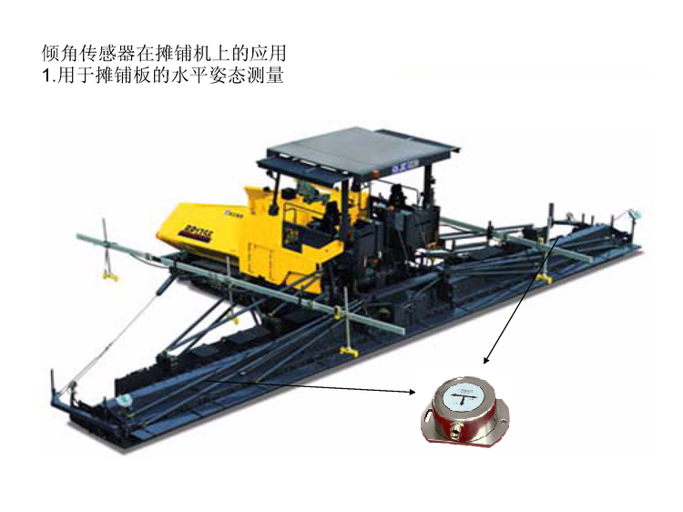 傾角傳感器在鋪路機(jī)上應(yīng)用